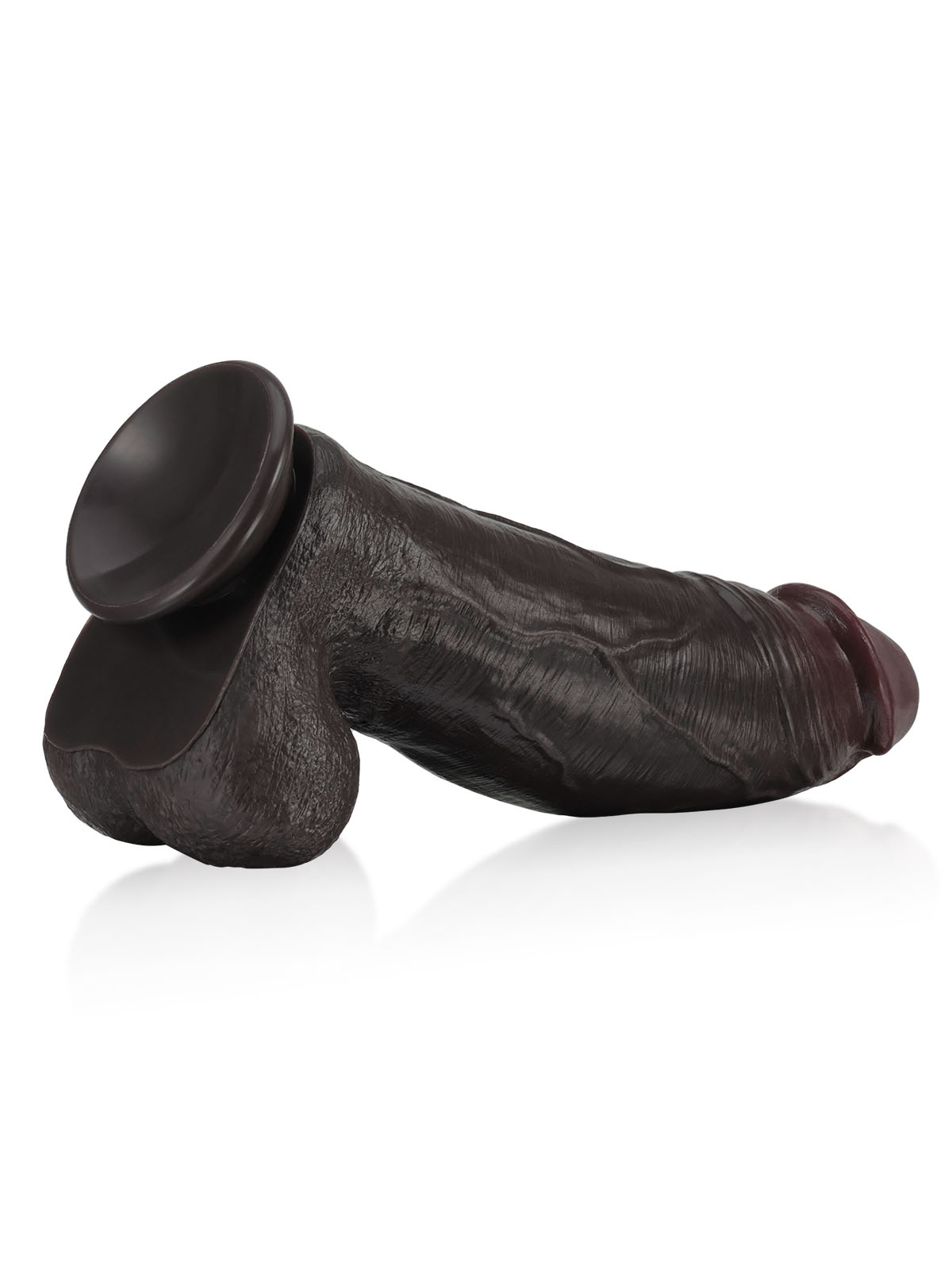 Zeus 11" x 3" BBC Black Strong Extra Huge Thick Dual Density Dildo - RealCocks