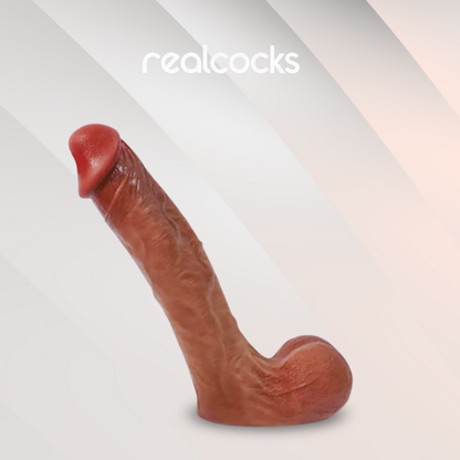 Alex 8.9″ Realistic Silicone Dildo with Balanced Girth - RealCocks