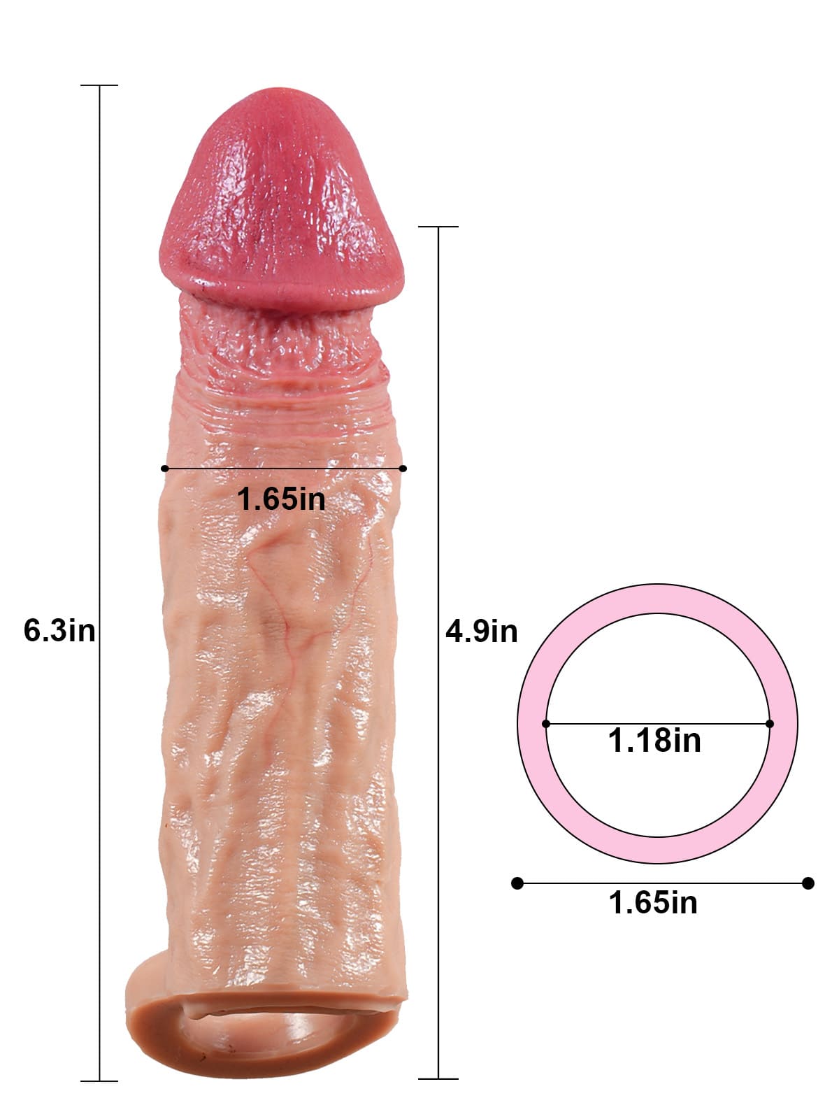 Corona 6.3” Length x 3.6” Girth - RealCocks