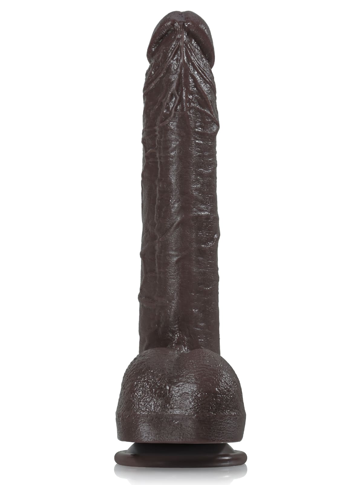 Doctor 10" x 1.6" Huge Black Dual Density Dildo - RealCocks