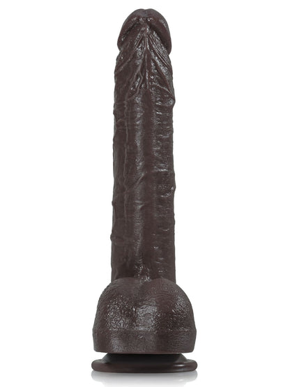 Doctor 10" x 1.6" Huge Black Dual Density Dildo - RealCocks