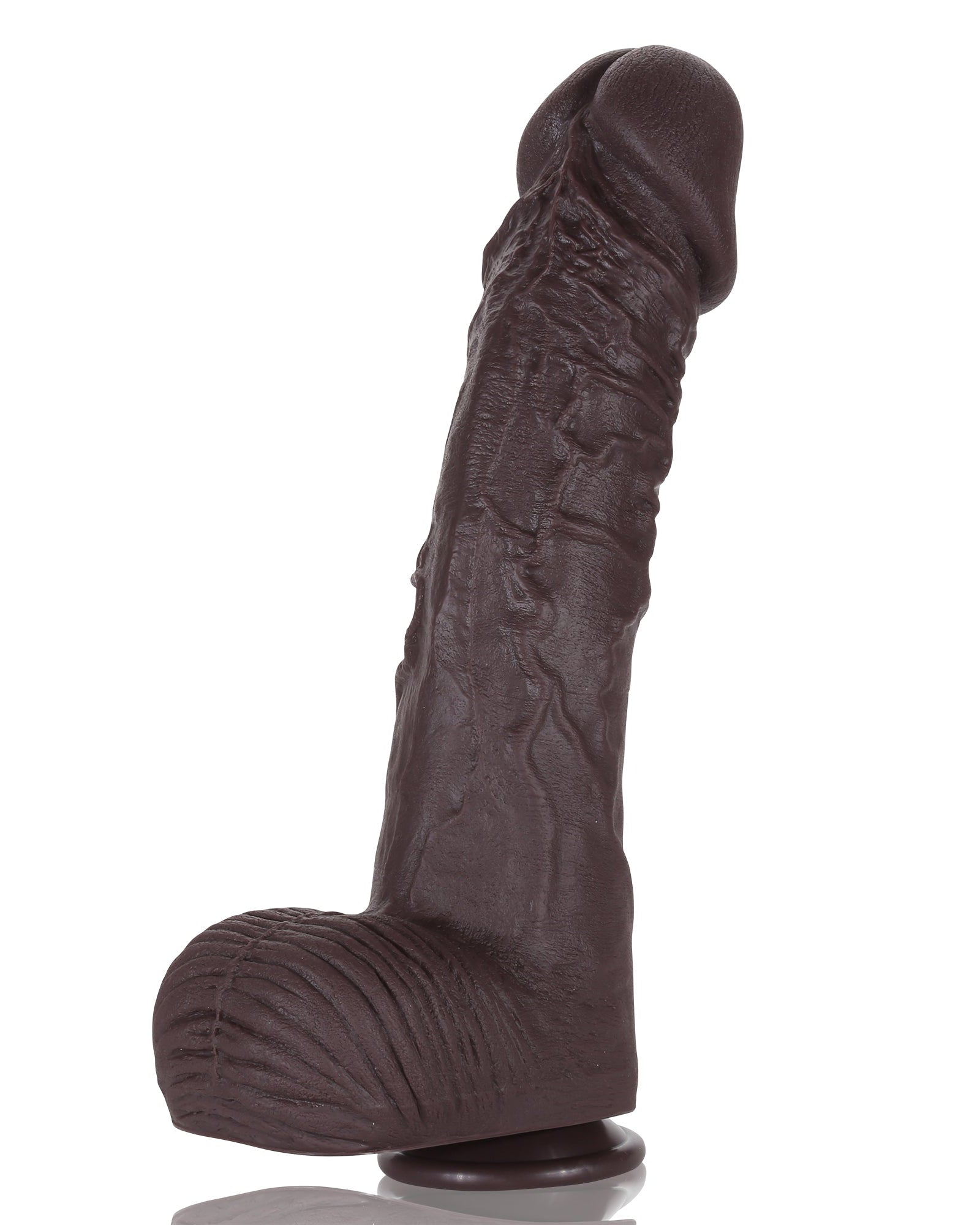Tony 14 inch Black Big Realistic Dildo Dual Density Huge Dildo Unisex - RealCocks