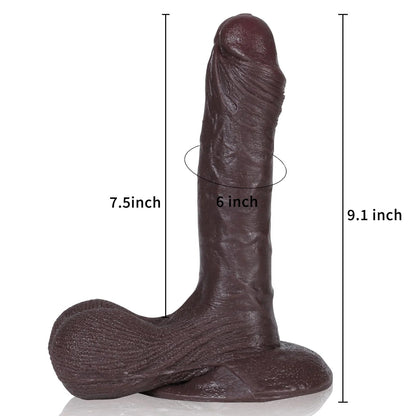 [REAL] Kevin 9inch Soft Lifelike Realistic Dildo & Flexible Real Balls - RealCocks