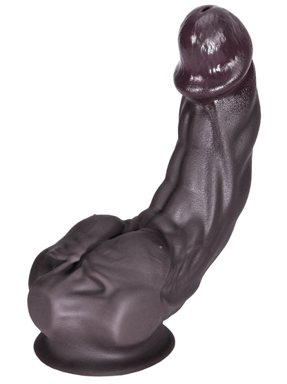 Louis 6.8" X 1.5" S Size Sexy Black Huge Muscle G Spot Dildo - RealCocks