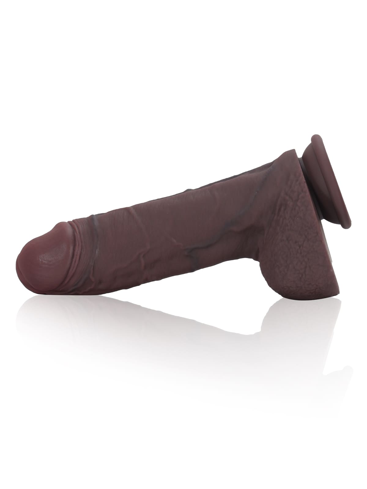 Martin 9" X 2.1" Real Feel Thick Realistic Black Cock Dildo - RealCocks