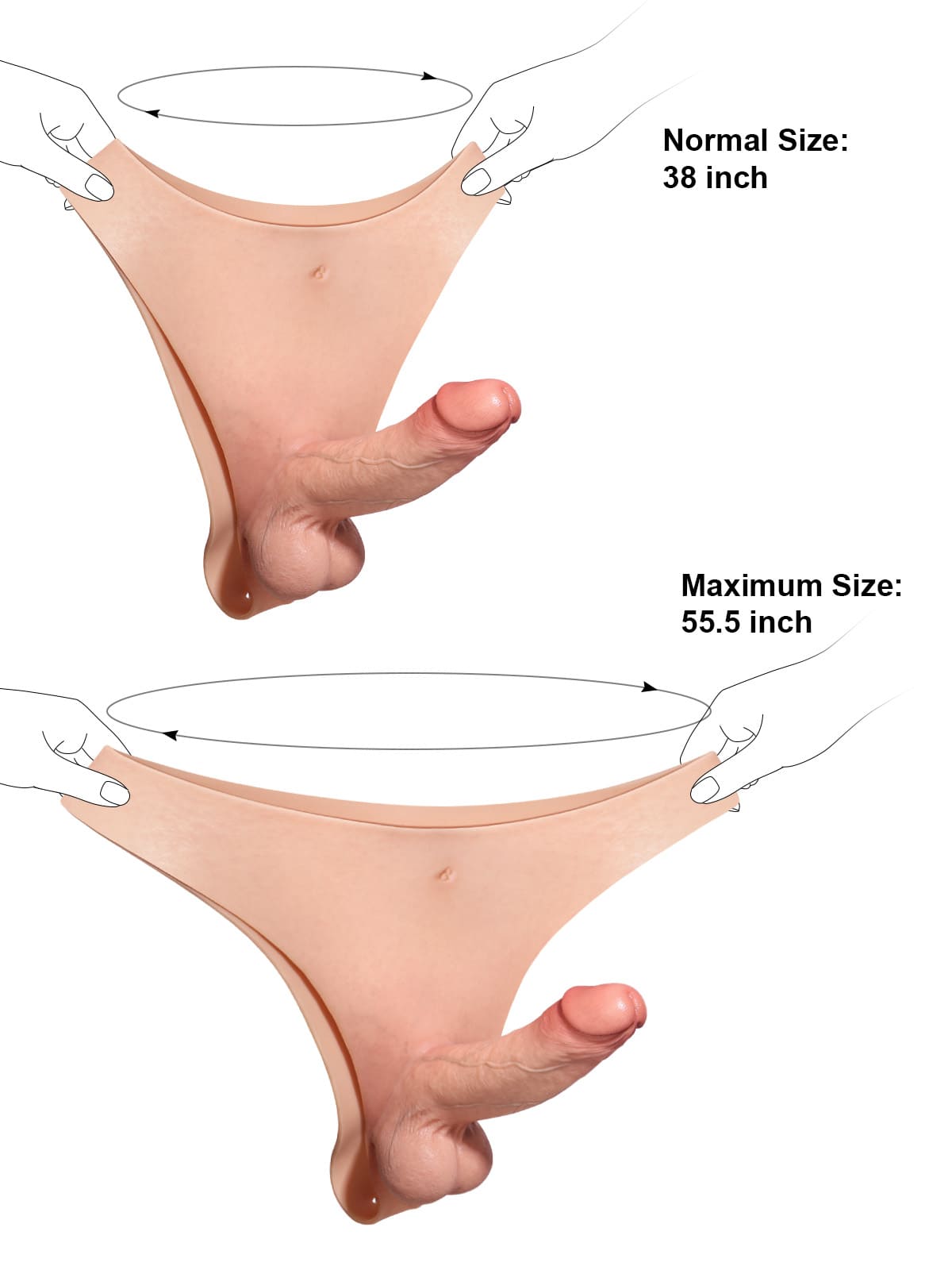 Oscar 6.8" x 1.7" Realistic Life Like Soft Cyber Skin Strap On Dildo - RealCocks