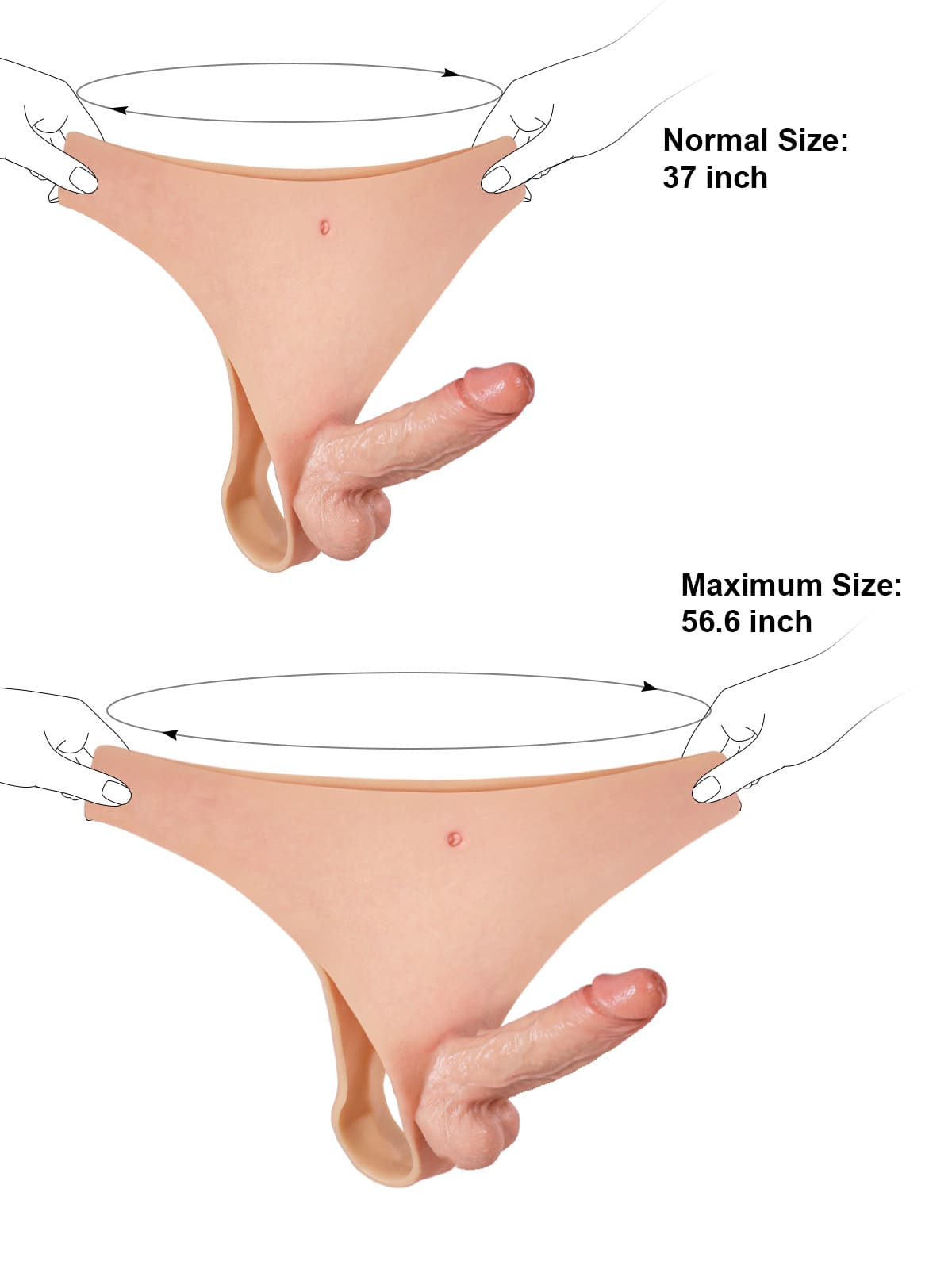 Owen 6.1" x 1.7" Realistic Life Like Soft Cyber Skin Strap On Dildo - RealCocks