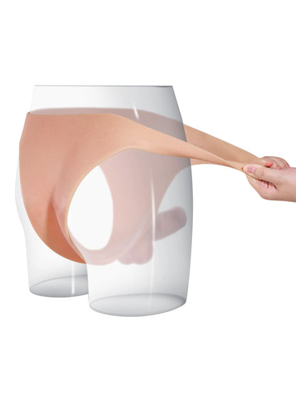 Owen 6.1" x 1.7" Realistic Life Like Soft Cyber Skin Strap On Dildo - RealCocks