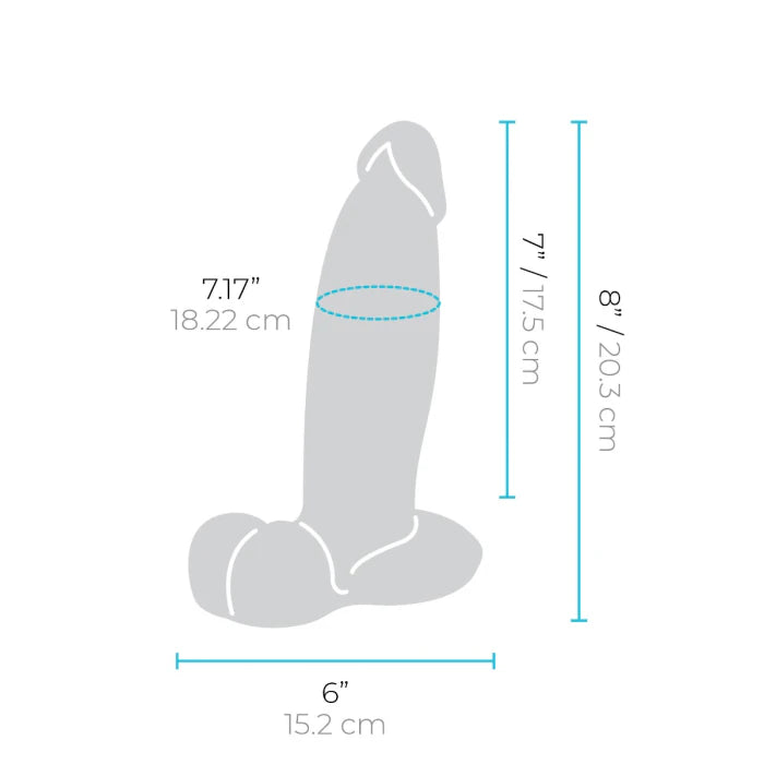 RealCocks Tony Slipskin Realistic Silicone Dildo - Four Size （6" 7" 8" 9"） Girthy Mocha - RealCocks