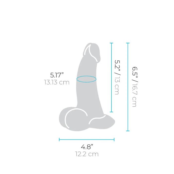 RealCocks Jake Slipskin Realistic Silicone Dildo - Four Size （6.5" 8" 9" 10"） curvy cream - RealCocks