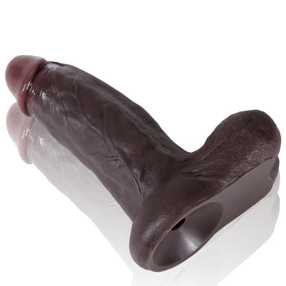 [BestSeller] Realcocks Vincent 7.5in Realistic Black Vibrating Dildo With Lifelike Balls - RealCocks