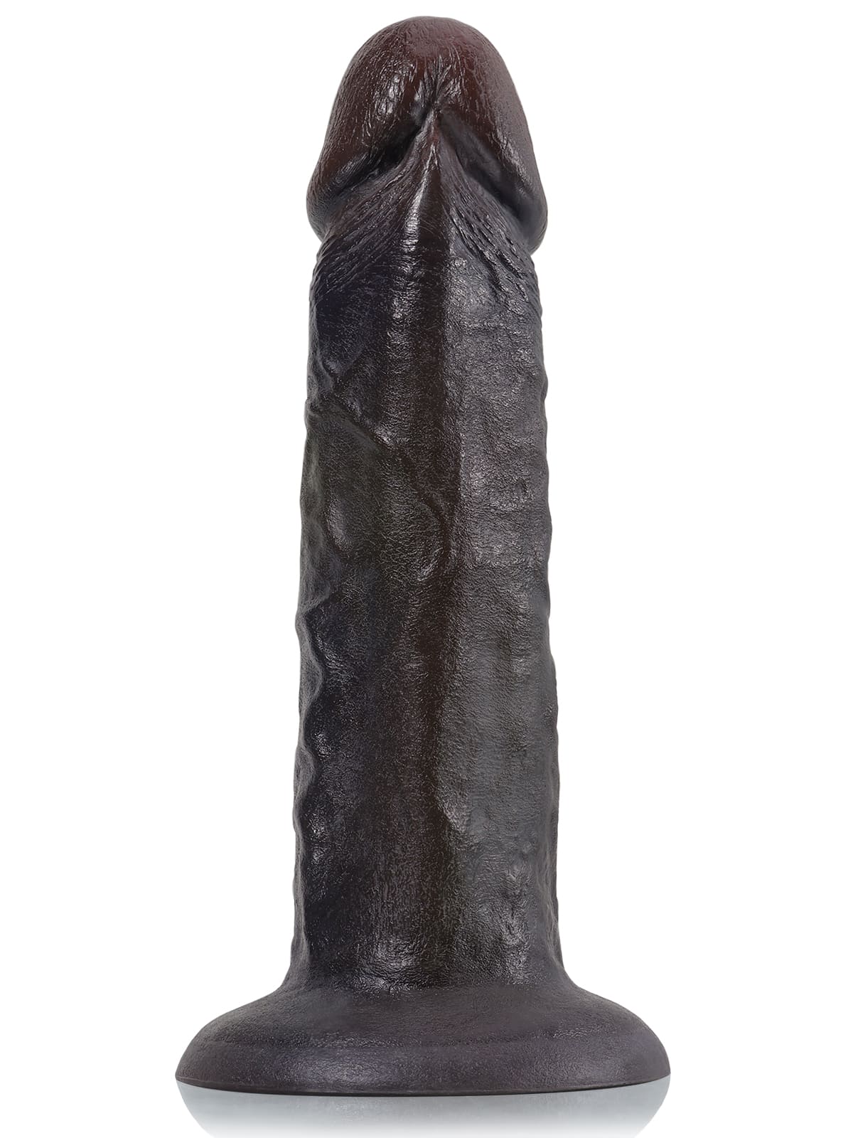 Tony 10" x 2.1" Black Soft Skin Huge Thick Dildo - RealCocks