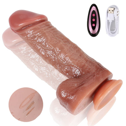 Henry 9.3 Inch Huge Thick 3 Modes Thrusting Dildo Machine & 9 Modes Vibrating - RealCocks