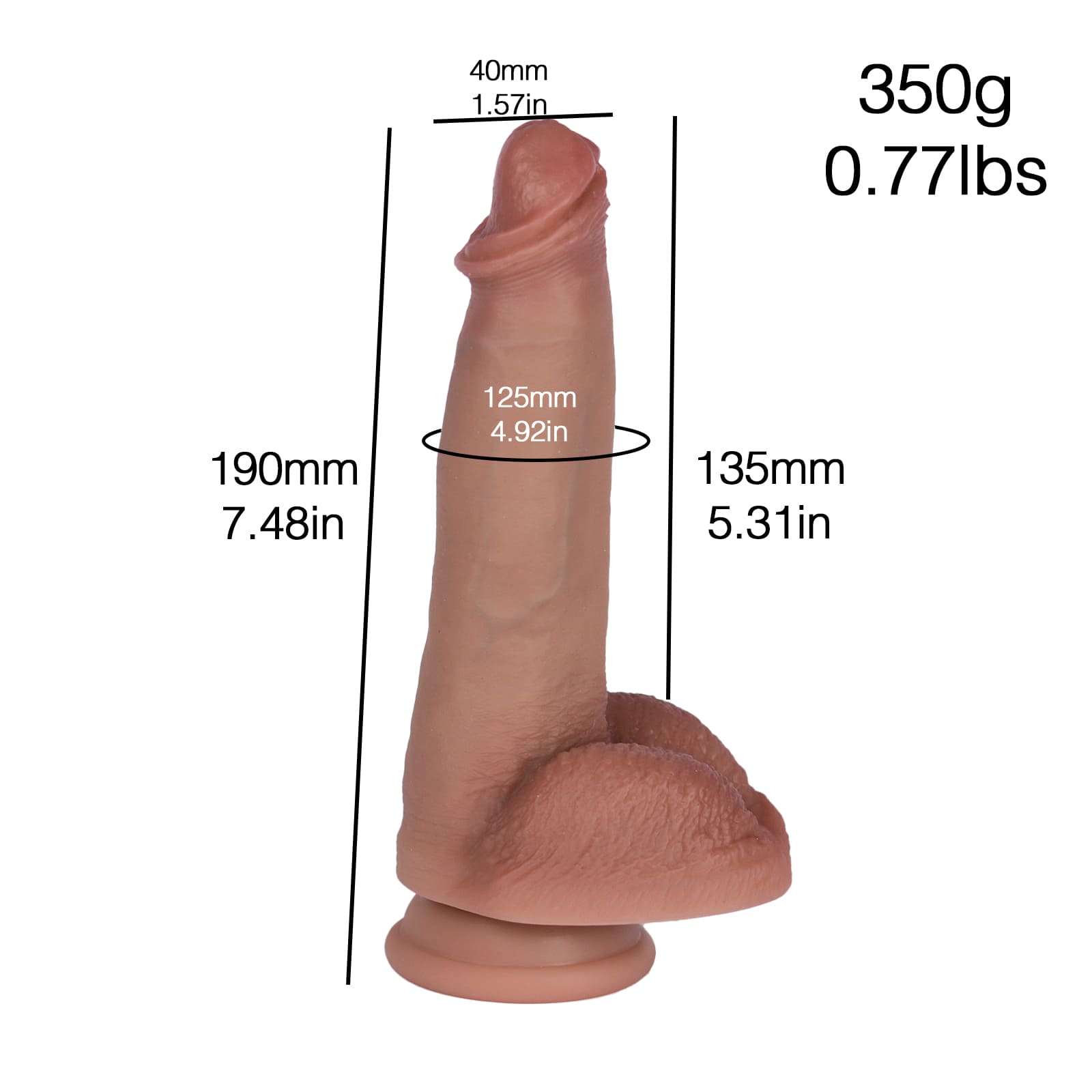 Max 7.4in Ultra Lifelike Skin Most Realistic Dildo Black Dildo - RealCocks