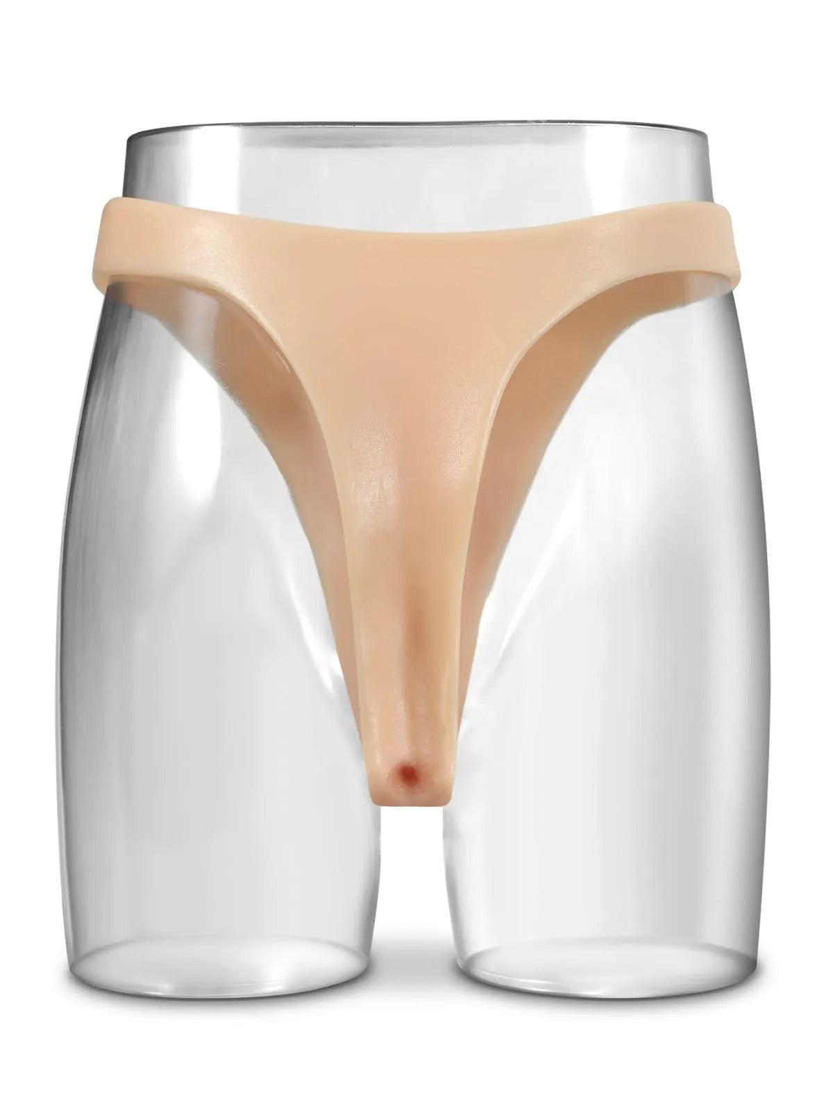 Realcock Silicone Strap-On with Vibrating Anal Dildo for enhanced pleasure and private use