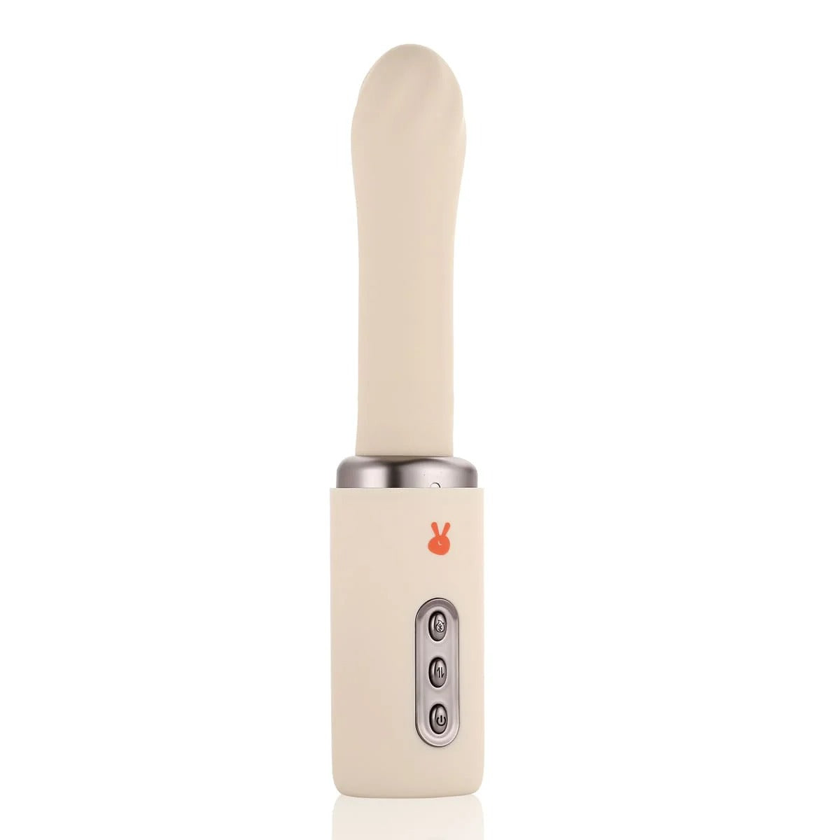 Realcock heating thrusting dildo machine in beige with easy control buttons for enhanced pleasure